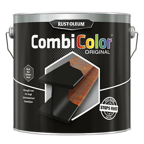 Peinture pour métal Rust-Oleum CombiColor brillant noir fer forgé 250 ml